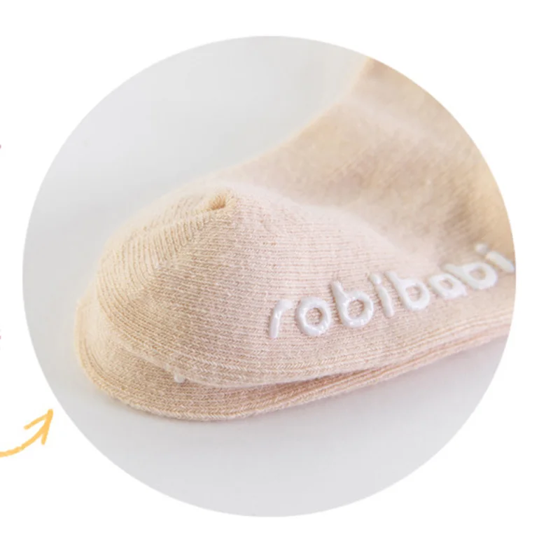 

6PCS 2021 New Korean Version of Combed Cotton Crimped Children's Glue Socks for Infants Baby Socks Cartoon Loose Mouth Socks