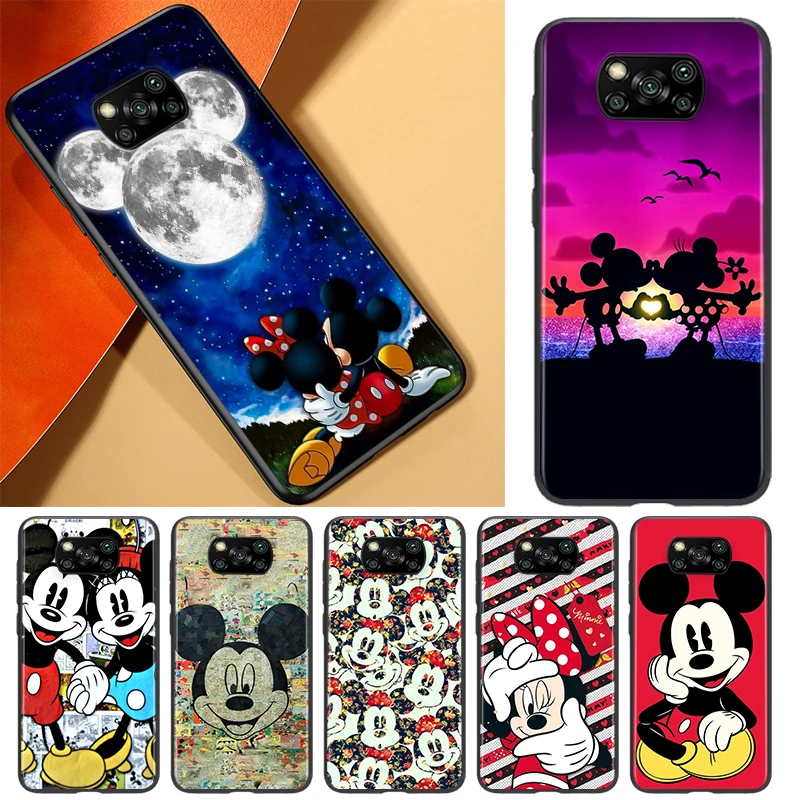 

Disney Cartoon Animation Minnie Mickey Mouse For Xiaomi Civi Play Mix 3 6X 5X Poco X3 NFC F3 GT M3 M2 X2 F2 Pro C3 F1 Phone Case
