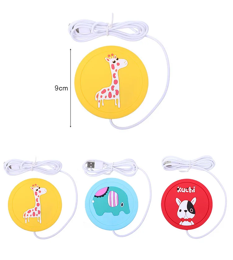 1 шт. мультяшный Электрический подогреватель кружки подставка портативные