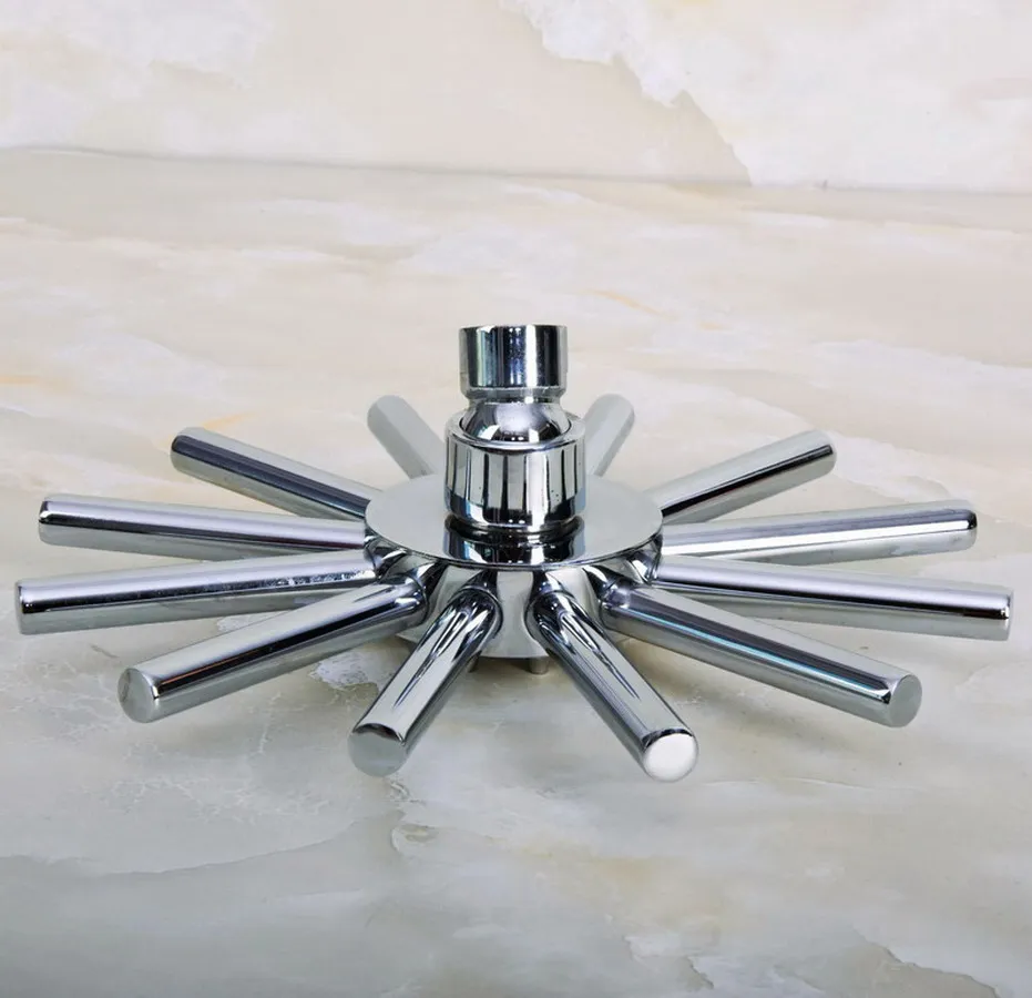 

Polished Chrome Brass Bathroom Accessories 7.7 inch Round Sun Top Spray Rainfall Rain Shower Head 2sh206