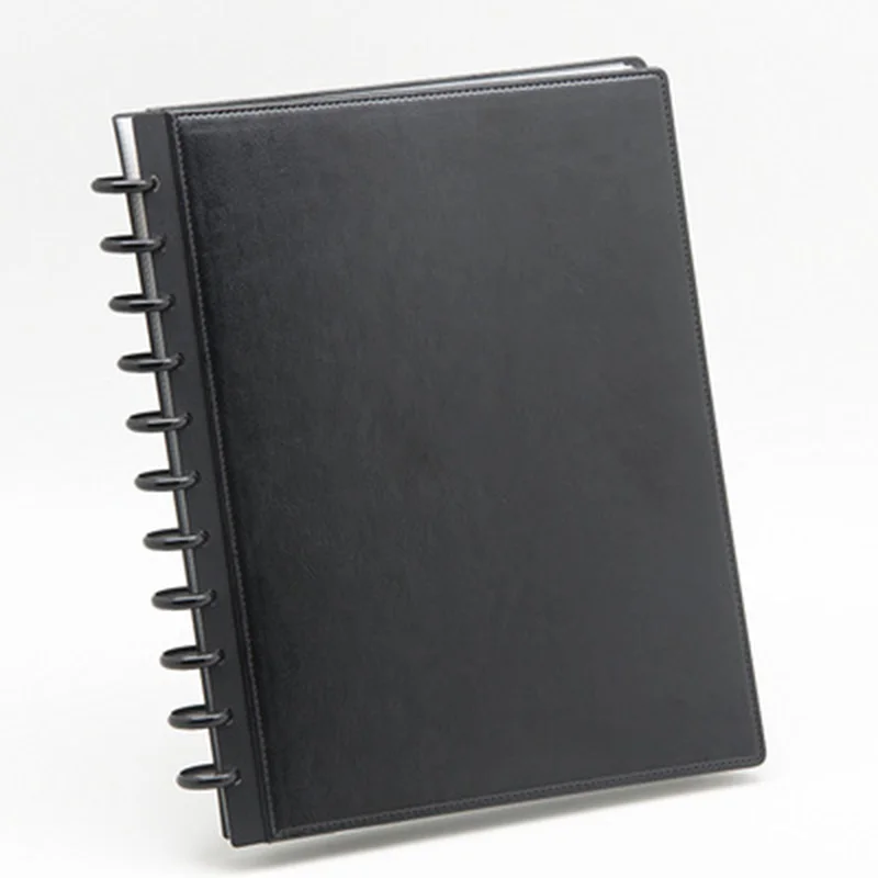 Новый кожаный блокнот А4 с грибным отверстием металлическим кольцом и кожаным