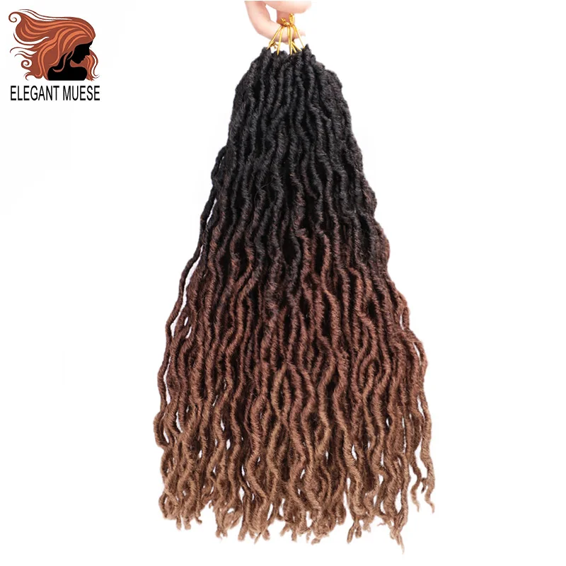 12/18 дюймов crochte косы короткие Faux locs Curly мягких волос синтетические волосы для оплетки удлинитель накладки из натуральных волос для любого Для женщин