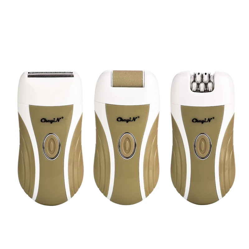 

3 in 1 Unisex Epilator Professional Hair Remover Lady Shaver Painless Instant Depilation Set Electric Callus Remover Foot File