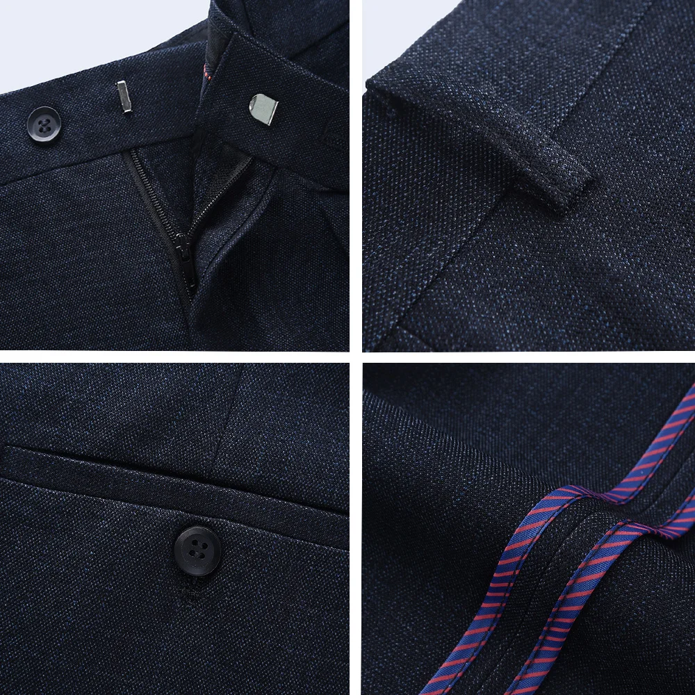 Мужской брючный костюм Mu Yuan Yang черные свободные прямые деловые брюки