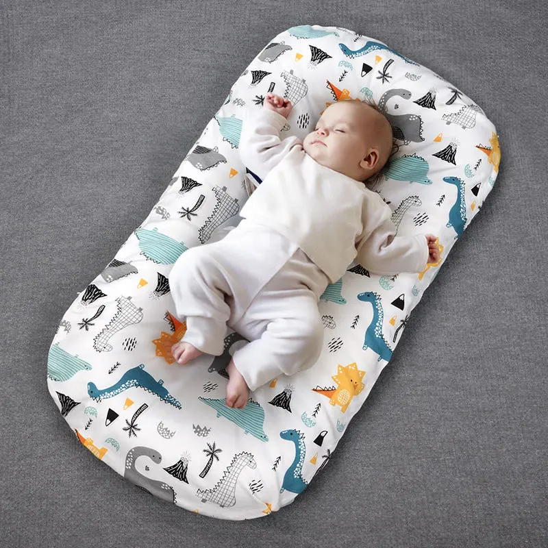 

Baby Crib Bed Newborn Portable Removable and Washable Nest Bed Newborn Cotton Bed in Bed Sleeping Pad Infant Bassinet Bed Cradle