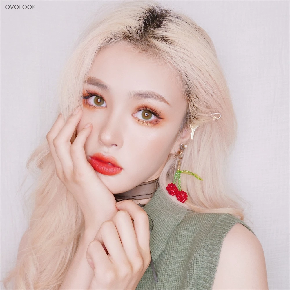 OVOLOOK 2pcs/пара линз контактные линзы (3 оттенка переходящие плавно от темного к