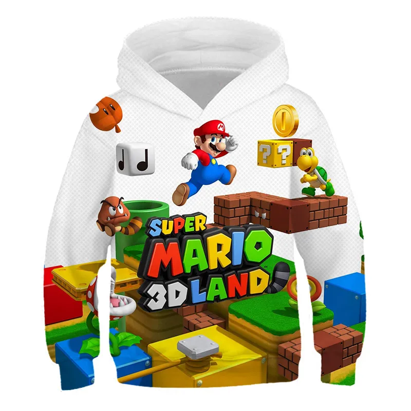 

2020 Super Mario Autumn Boys Brand Clothes Children Hoodies & Sweatshirts Boy cartoon Animal Print Kids Sweatshirts Sweatshirt