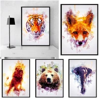 5d diy diamond painting cross stitch watercolor animals embroidery mosaic handmade full square round drill wall decor craft gift