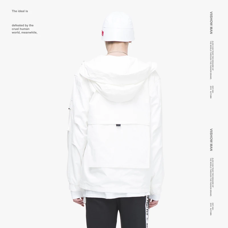 VIISHOW Новинка 2018 осенняя куртка мужская повседневная с капюшоном пальто модный