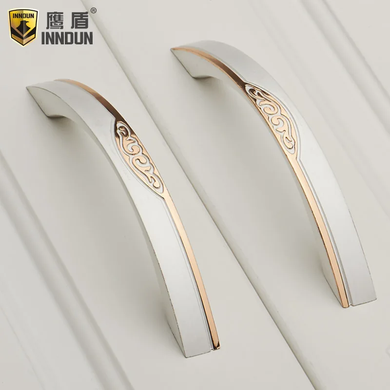 Джейн серебристая окрашенная черная резная ручка современный минималистичный