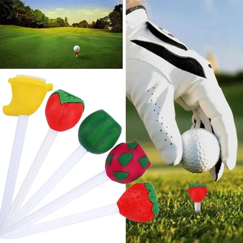 

Fruits Plastic Golf Nail Golfers Ball Tees Golf Tee Practical Sporting Cushion Top Practice Lovely Training Holder