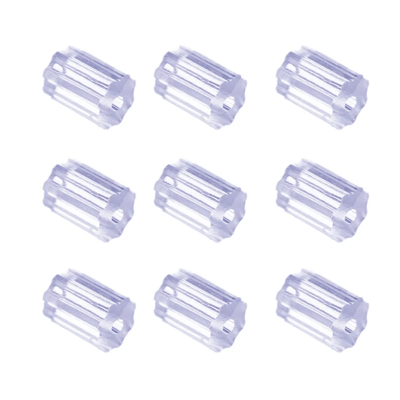 100Pcs 3mm Transparent Plastic Earring Backs Plug Settings Base Ear Studs Back Jewelry Accessories Supplies | Украшения и