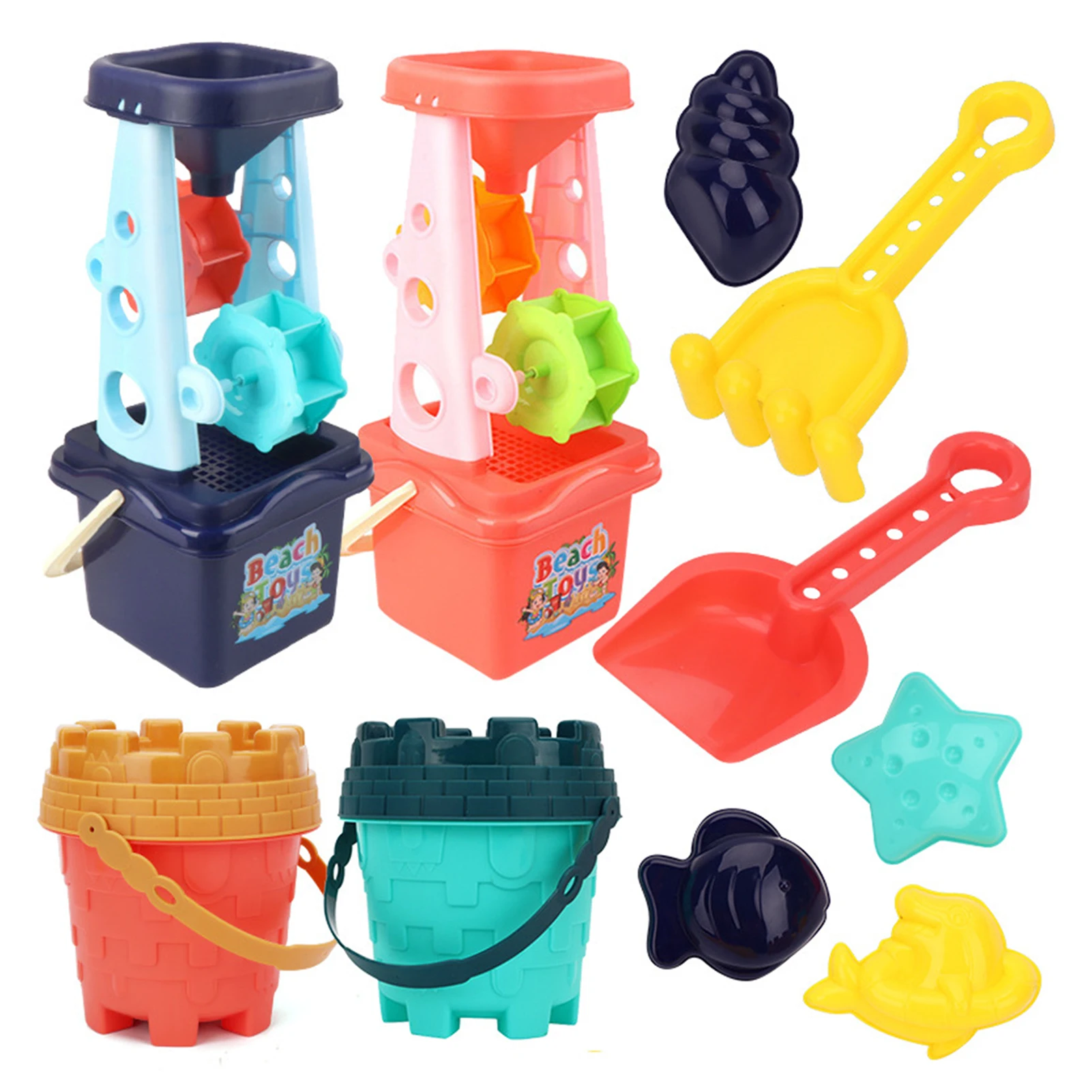 

Beach Children's Toy Castle Bucket Shovel Spade Tool Toy And Sandbeach Kids Beach Toys Kids Children Beach Sand Dune Toys