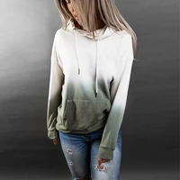 2020 autumn womans fashion look thin hooded pocket long sleeve pullover sweatshirt top blouse for female