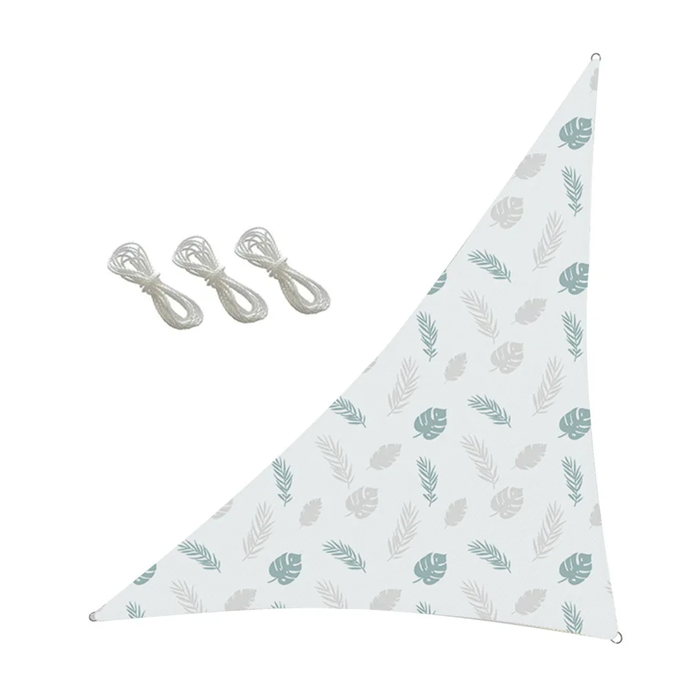 

Suncreen тент оксфордская Ткань УФ-блок затенение коэффициент 90% печать с 2 м * 3 веревка Треугольник уличный легко установить водонепроницаемый ...