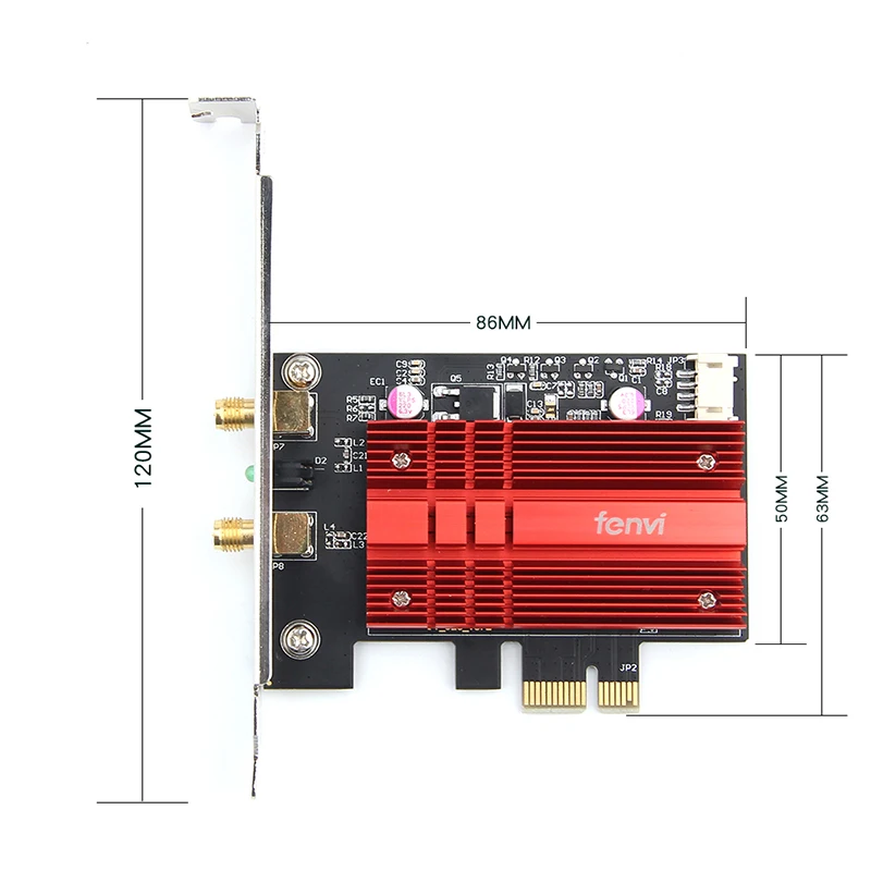 Адаптер inalambrico PCI-E para ordenador de escritorio con tarjeta Wifi Intel 9260 banda Dual 1730 Мбит/с Bluetooth 5,0 802.11ac