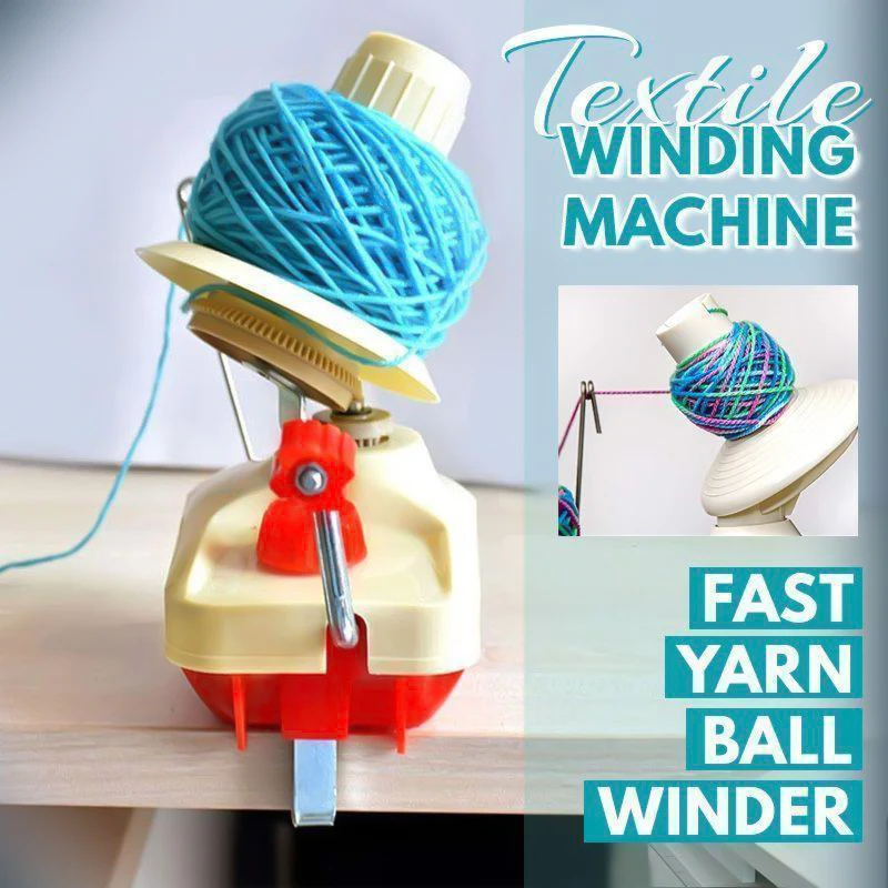

Portable Thread Ball Winder Manual Knitting Roll String Sewing Accessories for Household Use SAL99