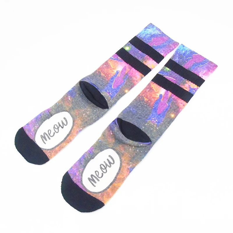 Носки для скейтборда со звездным принтом, мужские хлопковые носки Meias Fit Performance Sox 001Y8