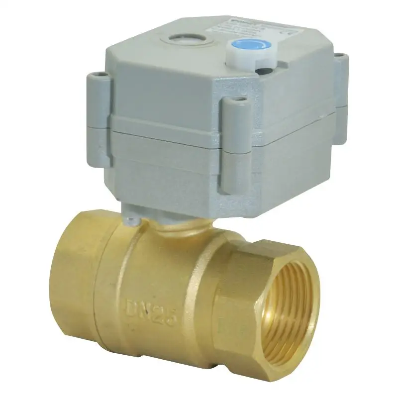1/4 &quot 1 1/4&quot BSP/NPT моторизованный латунный шаровой клапан 2 способ компактные