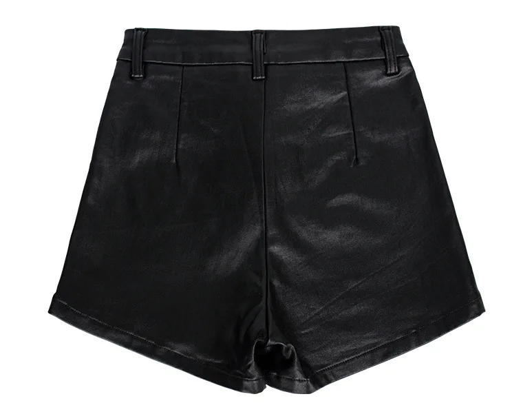 

Newest Black Women'S Nightclub Pu Leather Shorts Bandage High Waist Female Imitation Leather Shorts Sexy Large Size Short S100