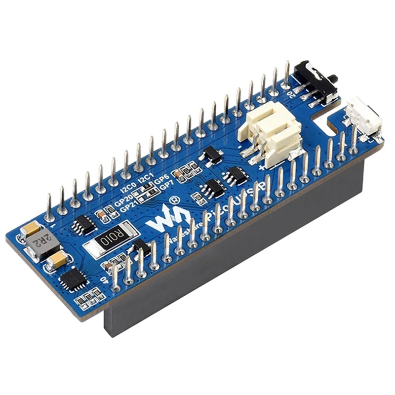 

Waveshare UPS Uninterruptible Power Supply Expansion Board For Raspberry Pi Pico 600Mah 5V Charging I2C Overload Protection