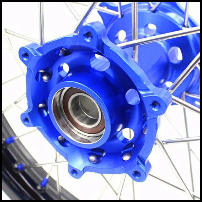 KKE 21/18 комплект колёсных ободов Enduro для HUS FE FC 125 250 350 450 501 2004-2014 синяя соска |