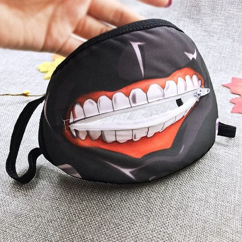 

Cosplay masks dustproof Mask Anime Cosplay Face Masks Zipper Anime Cosplay Mask