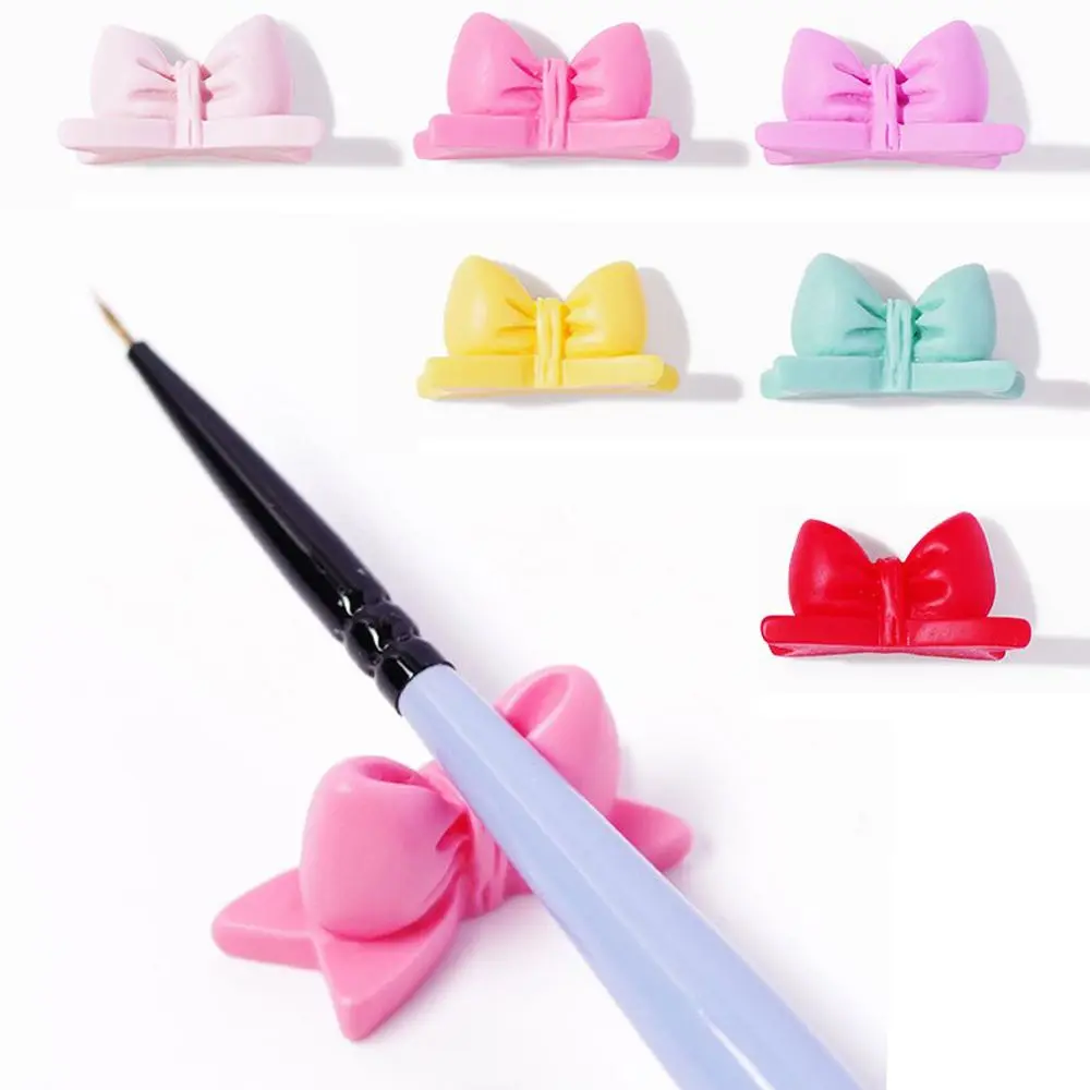 2 шт./компл. с милым принтом из мультфильма бантом Нейл-арт настольная подставка