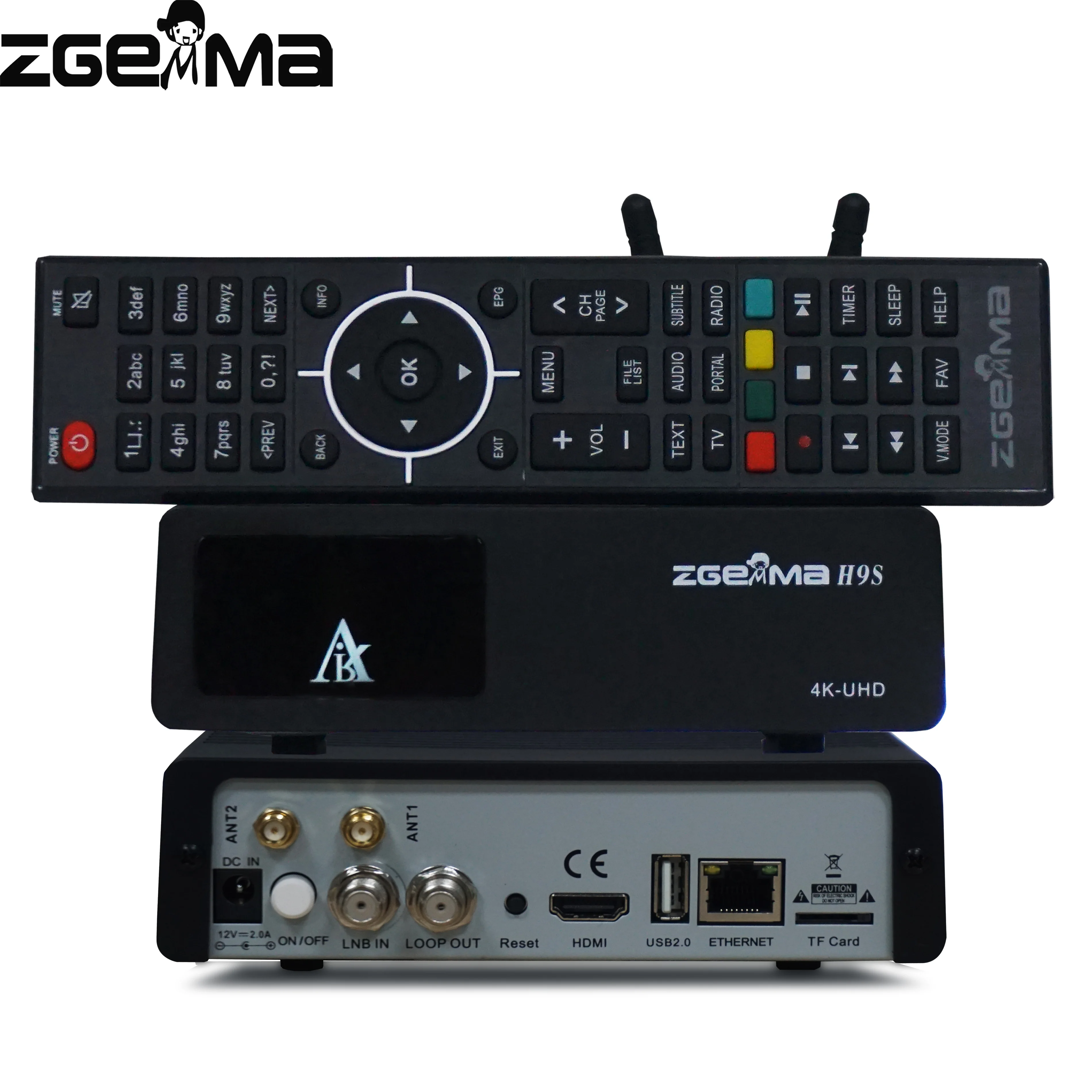 5 шт./лот ZGEMMA H9S с 300 МГц Wi Fi DVB S2X Multistream 4K со сверхвысоким разрешением Ultra HD