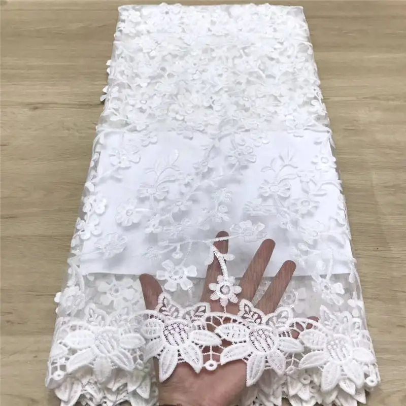 Персиковая африканская кружевная ткань 2020 Высококачественная французская