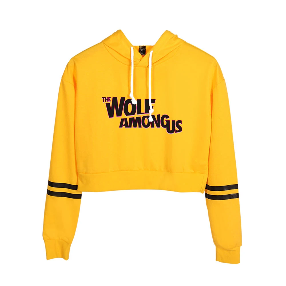 

Sexy Among Us Hoodie Female Long Sleeve Cropped Hoodies Women Hooded Pullover Crop Top 2020 Girls Among Us Tops Clothes
