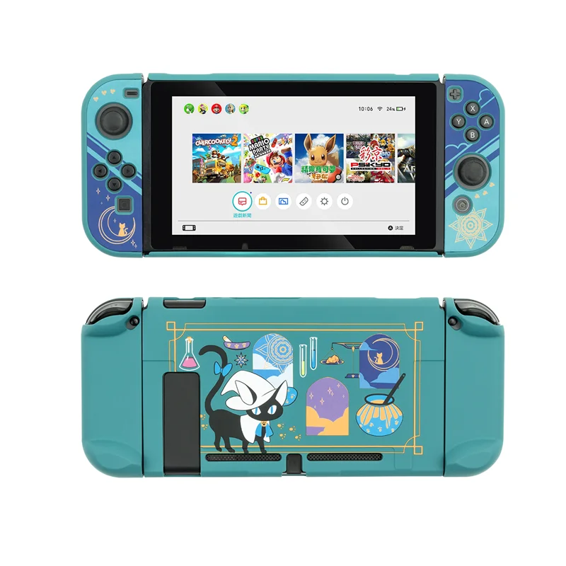 Жесткий чехол Geekshare для Nintendo Switch Shell Alchemy Cat Magic Potion Cartoon Fairy League|Запасные части| |