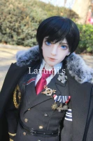 XZX-06 Handmade Half Head Boy Silicone Rubber Anime Kigurumi Cartoon Mask Silica Gel Cosplay BJD Anime Roll Cross-dresser
