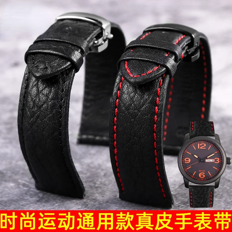 Ремешок для часов Citizen Mido Seiko из натуральной кожи спортивный модный браслет