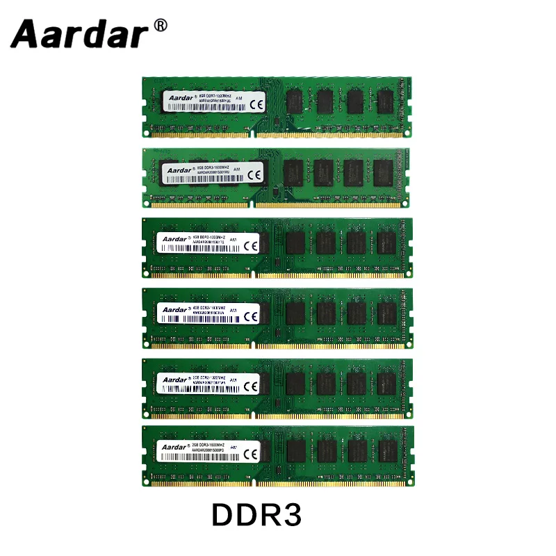 Aardar Ram DDR3 2 ГБ 4 8 1600 МГц ОЗУ 1333 для настольного компьютера | Компьютеры и офис