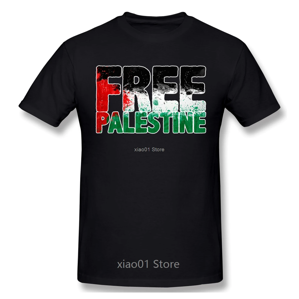 

Free Palestine Retro Fashion T Shirt Plus Size O-neck Cotton Short Sleeve Custom Men Clothing