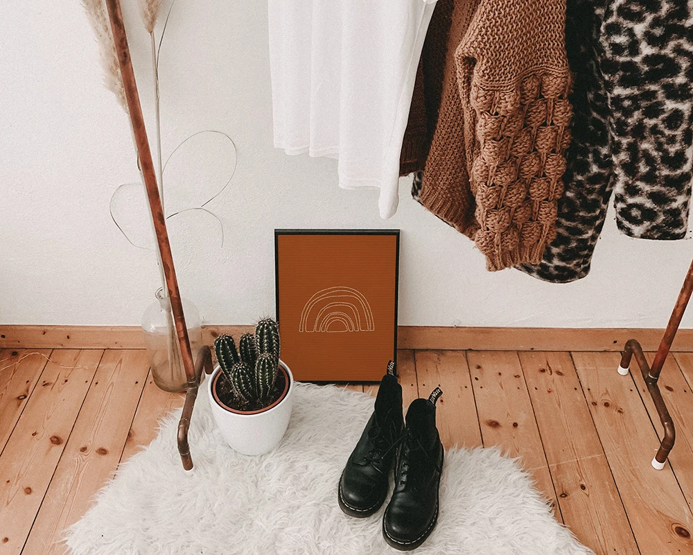 Радужный художественный принт | Настенное искусство в стиле бохо