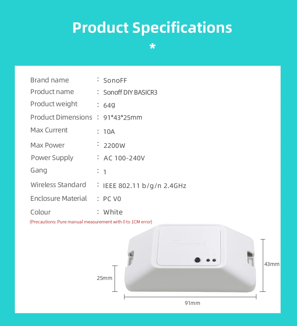 Sonoff Basic R3 беспроводной Wifi Переключатель 220 В/светильник/с Google Home/Alexa/Ewelink модуль автоматизации умный дом Diy умный переключатель
