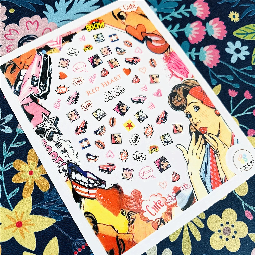 Новейшие наклейки для ногтей женские 3d ногтей|nail decals|3d nail art stickersdesign stickers |