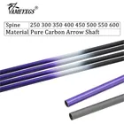 612 шт Высокое качество 76,3 см чистый углерод стрела вала позвоночника 250-600 OD7.2mm DIY углеродная стрела для стрельбы из лука принадлежности для охоты