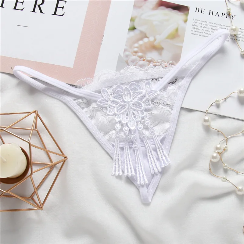 Новые женские Привлекательные трусики кружева вышитые стринги ультра-тонкие