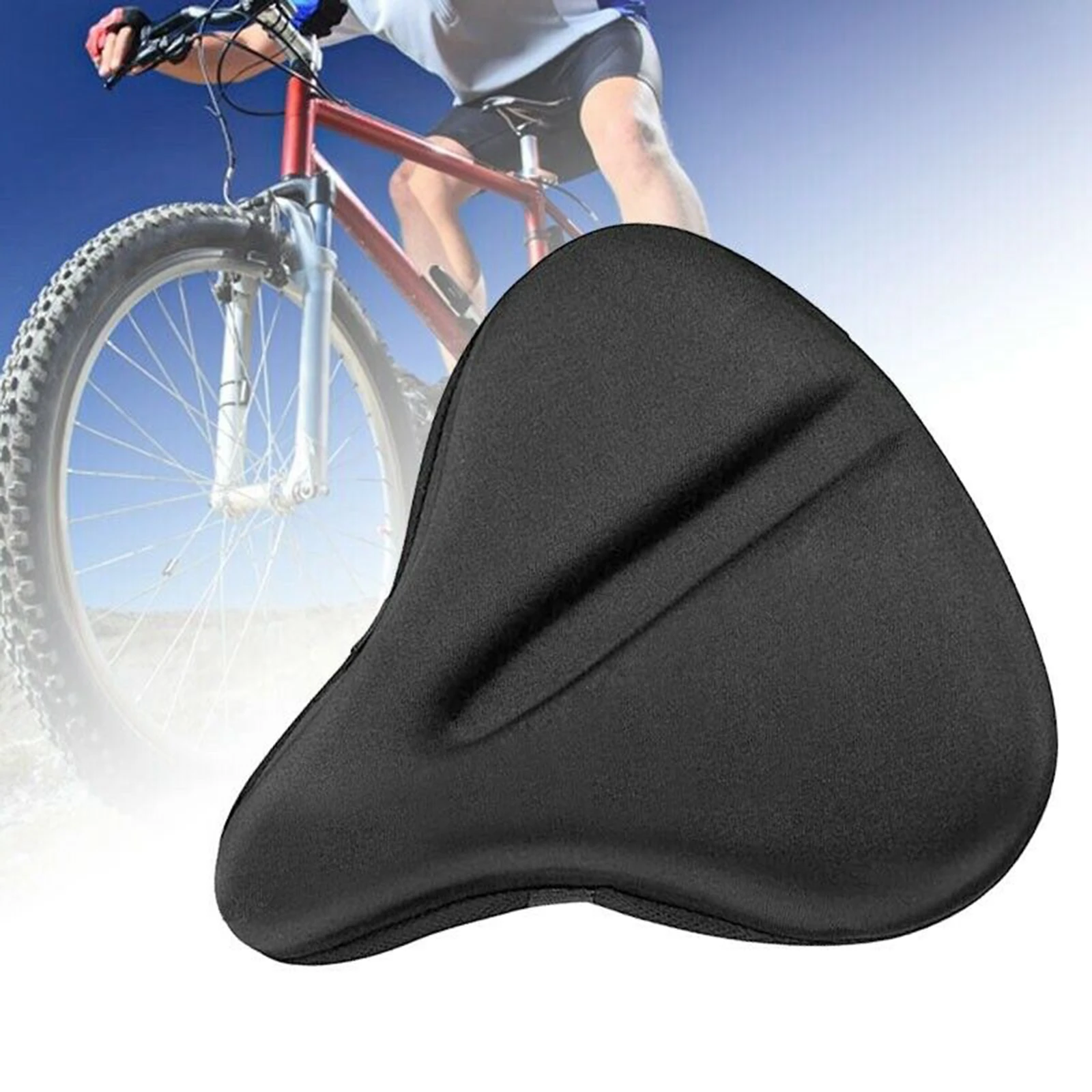 

Universal Bike Saddle Seat Cover Bicycle Gel Padded Soft Cushion Comfort Pad