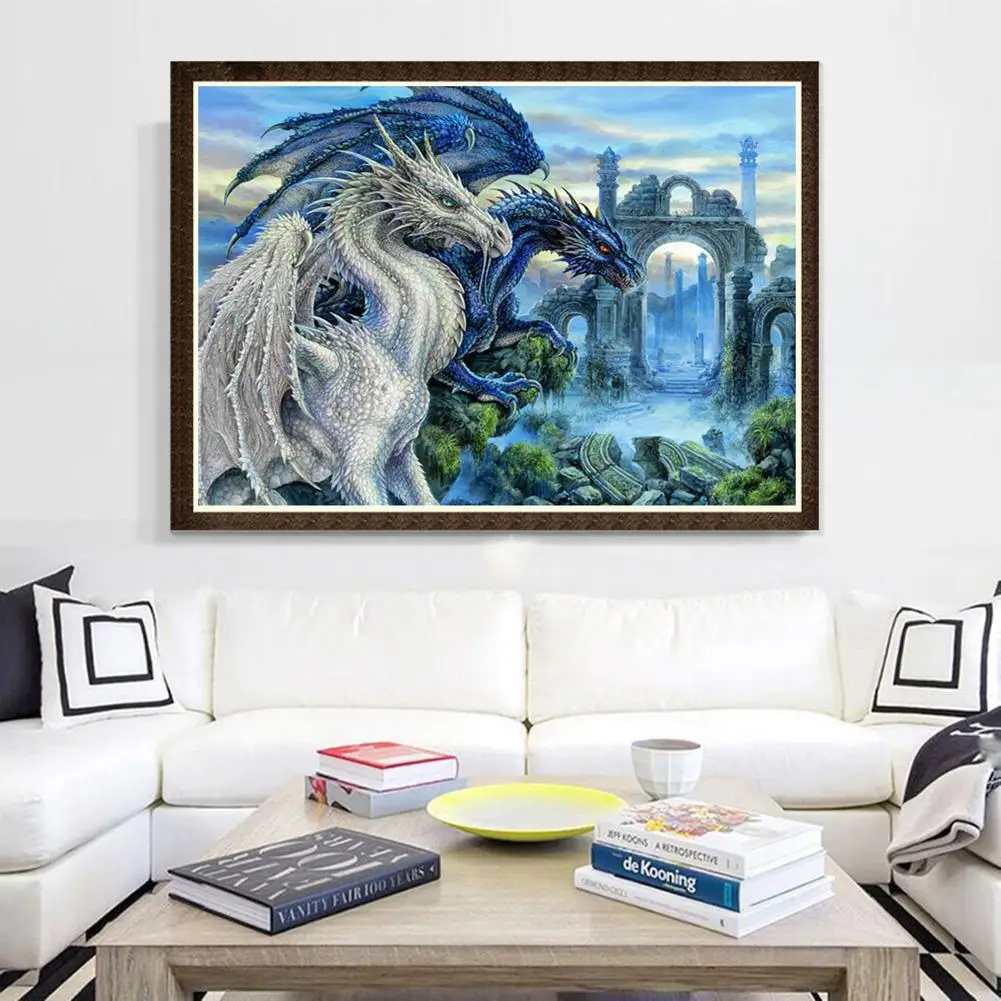 Дракон 5D алмазная живопись DIY Рукоделие Набор для вышивки крестом Стразы