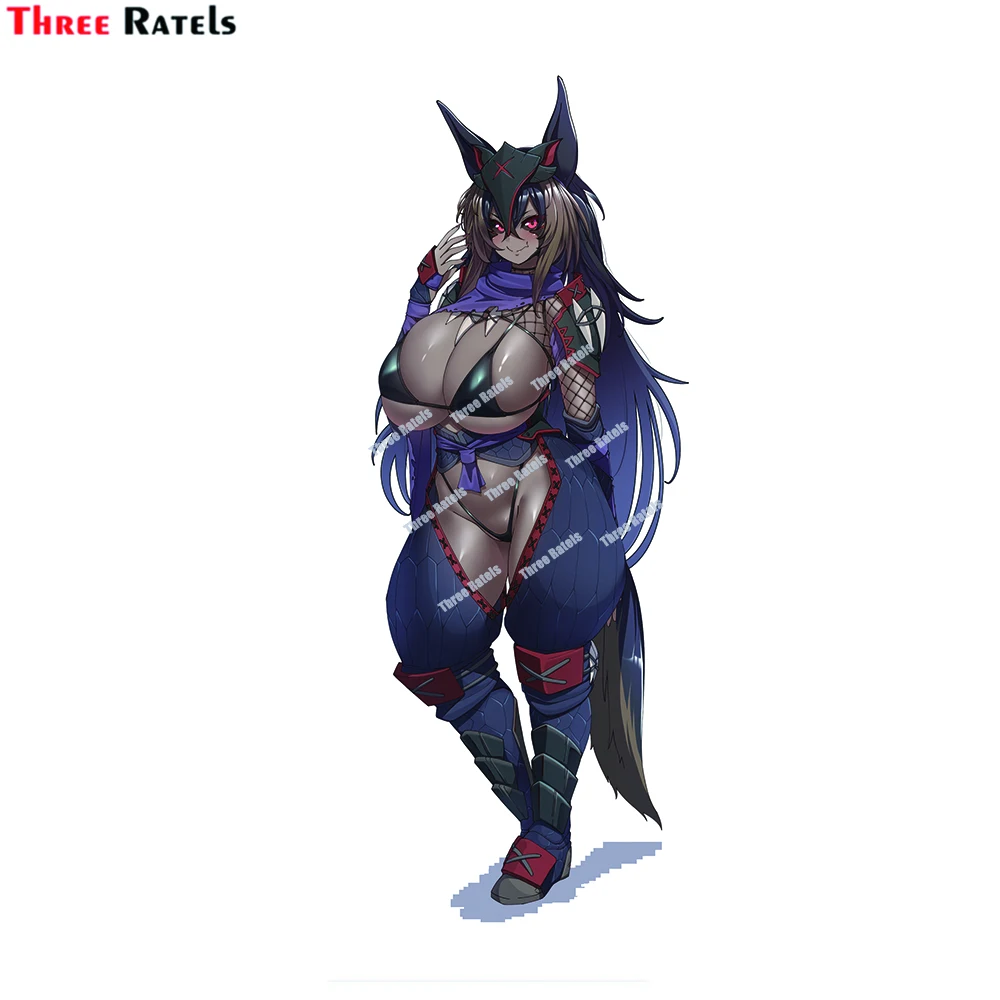 Three Ratels D795 Cartoon Anime Nargacuga And Canyne Monster Hunter Car Stickers PVC Auto Motorcycle Laptop Decorative Accessori |