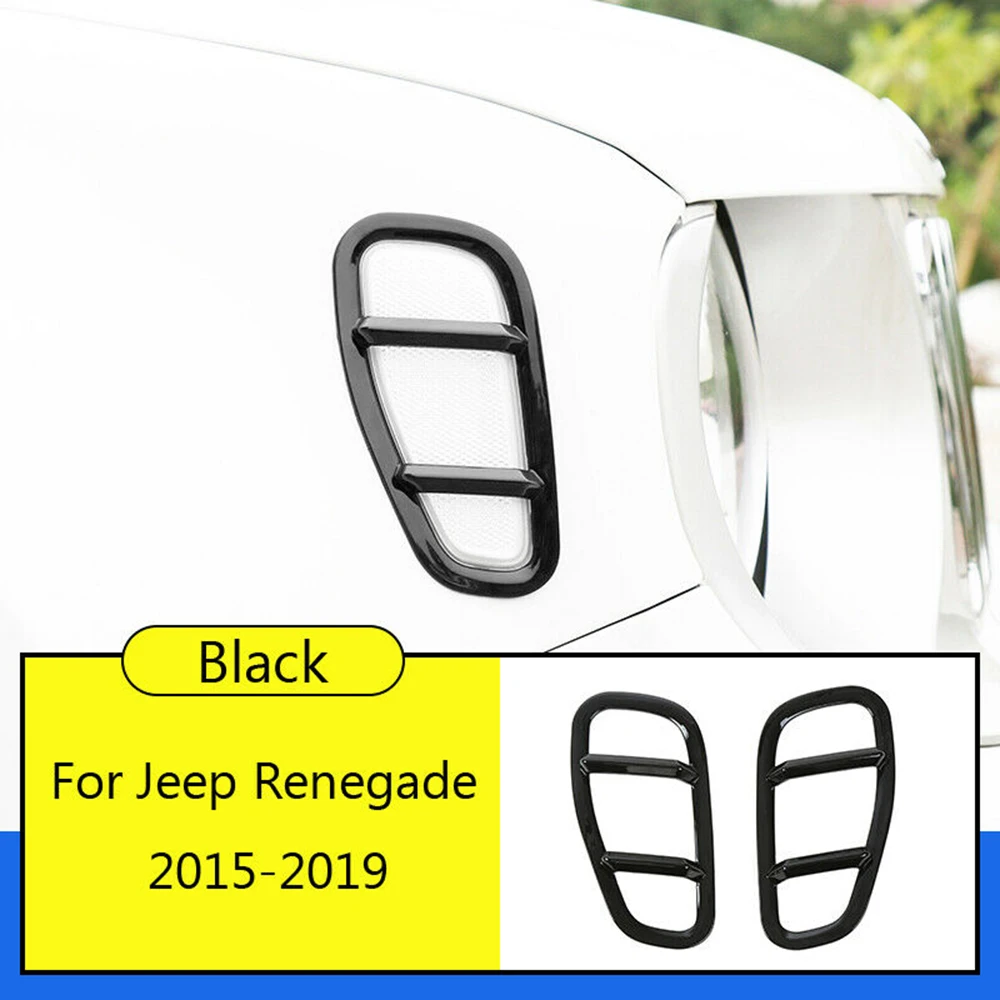 Защитные боковые лампы наклейка декоративная отделка для Jeep Renegade 2015 2019 Стайлинг