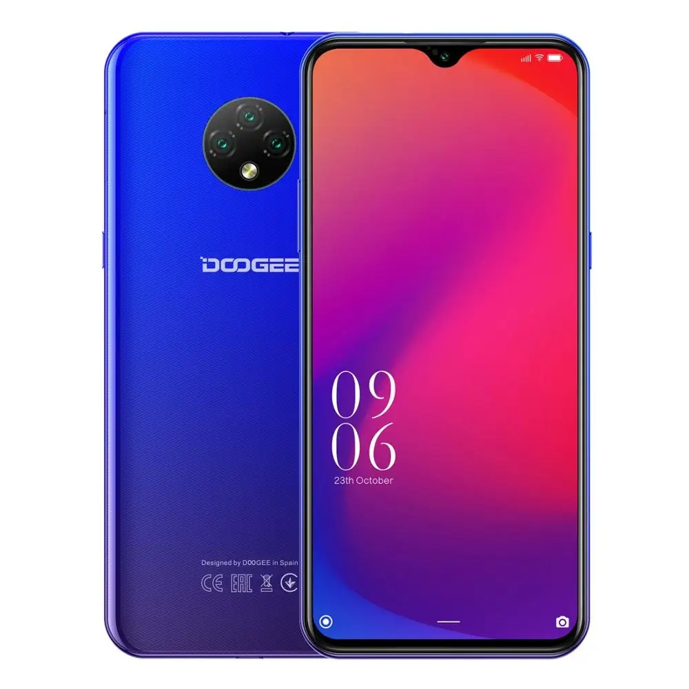 Смартфон DOOGEE X95 Android 10 0 2 + 16 ГБ камера 5 Мп 13 МП экран 6 52 дюйма 19 5: 9 технология OTG 4350