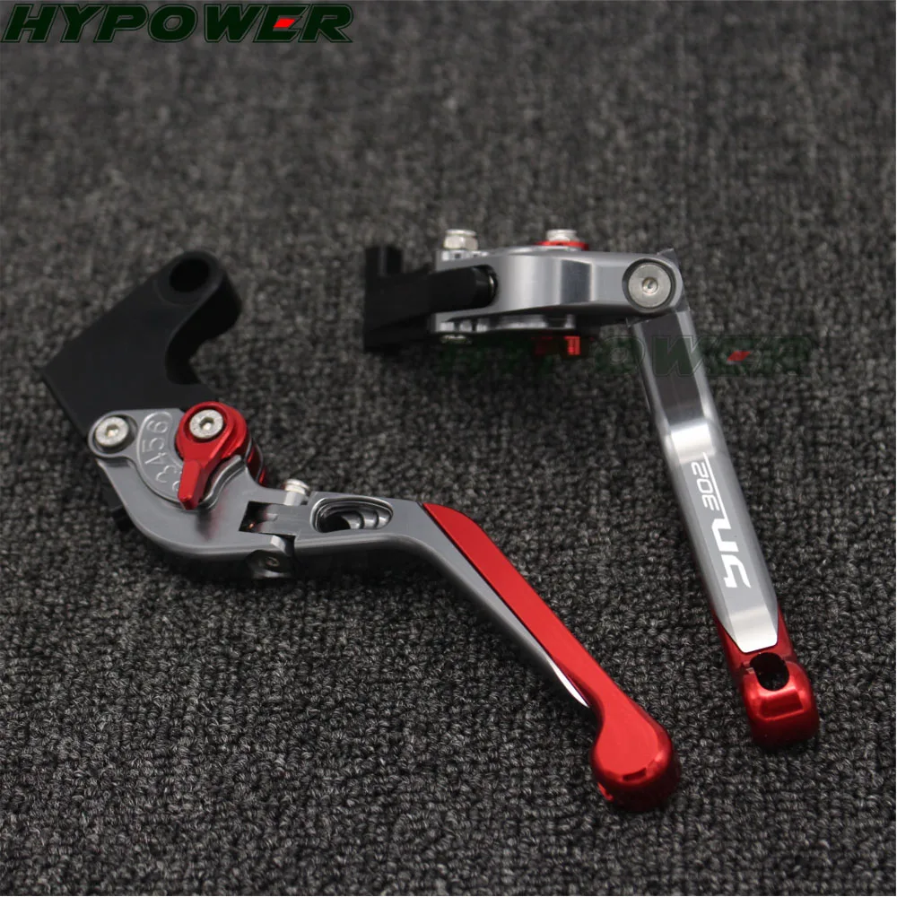 Logo BN302 Red+Titanium For Benelli BN 302 2015-2016 CNC Folding Extendable Motorcycle Brake Clutch Levers | Автомобили и