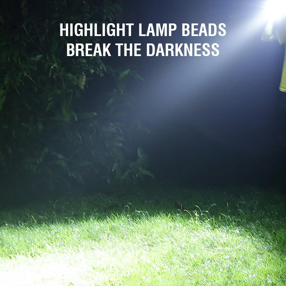 

BORUiT 1200mAh Waterproof Bike Front Light Type-C Rechargeable Bicycle Headlight 4-Mode Riding Flashlight Bicycle Accessories