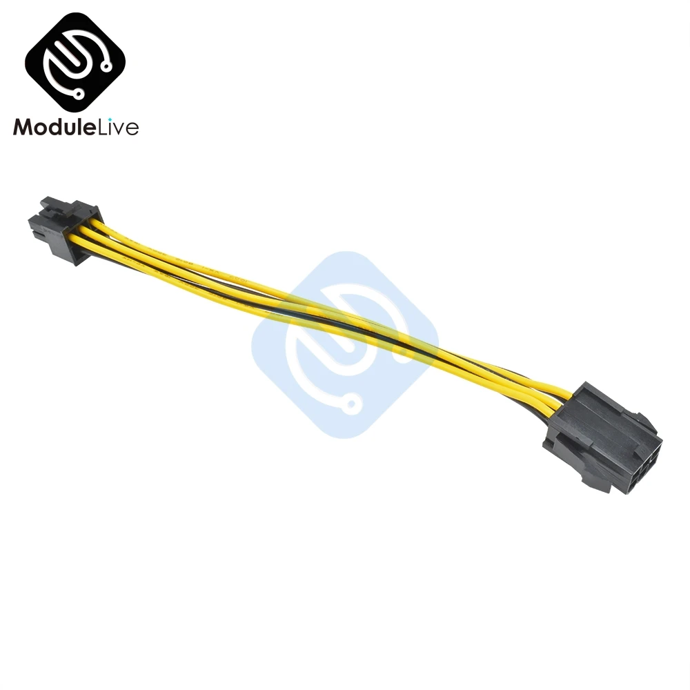 6 контактный Mini PCI E Male к Express Female удлинитель питания адаптер шнур