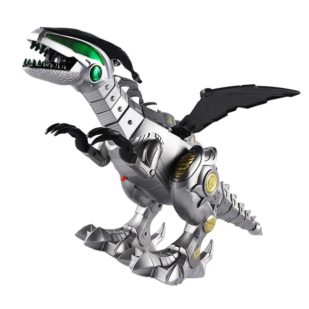 Dinosaurio el&eacute;ctrico con pulverizador para ni&ntilde;os, juguete mec&aacute;nico de dinosaurio el&eacute;ctrico-1